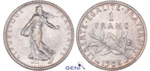 Troisième république (1871-1940) - 1 franc Semeuse 1904