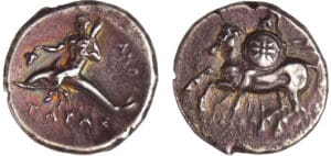 Calabre - Tarente - Taras - Didrachme (281-272 av. J.-C.)