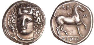 Ligue Thessalienne - Larissa -  Didrachme (400-360 av. J.-C.)