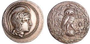 Attique - Athènes - Tétradrachme de style nouveau (138/137 av. J-C) (Magistrats Glau et Eche)