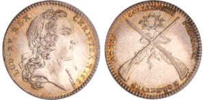 Louis XV (1715-1774) - Jeton en argent - Arquebuse de Charanton sd
