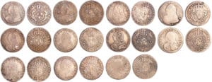Louis XV (1715-1774) - 1/10 d'écu aux branches d’olivier - Lot de 11 monnaies