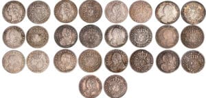Louis XV (1715-1774) - 1/10 d'écu aux branches d’olivier et au bandeau - Lot de 13 monnaies