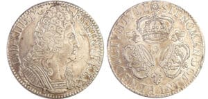 Louis XIV (1643-1715) - Ecu aux 3 couronnes - 1711 9 (Rennes)