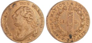 Constitution (1791-1792) - 12 deniers type FRANCOIS 1791 A (Paris)