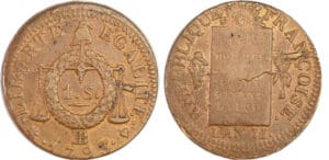 Convention (1792-1795) - Sol à la balance type FRANCOISE - An II - 1793 BB (Strasbourg)