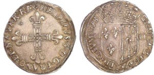 Henri IV (1589-1610) - Quart d'écu de Navarre - 1598 (Saint-Palais )