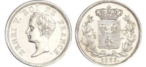 Henri V Comte de Chambord - 1/2 franc 1833