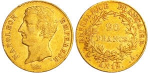 Napoléon 1er (1804-1814) - 20 francs empereur An 12 A (Paris)
