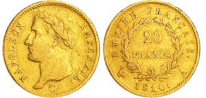 Napoléon 1er (1804-1814) - 20 francs revers empire 1810 A (Paris)