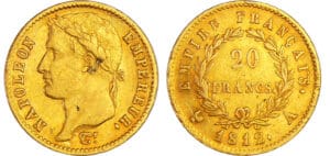 Napoléon 1er (1804-1814) - 20 francs revers empire 1812 A (Paris)