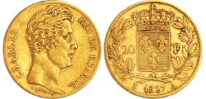 Charles X (1824-1830) - 20 francs 1827 A (Paris)