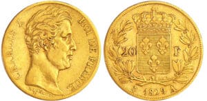 Charles X (1824-1830) - 20 francs 1829 A (Paris)