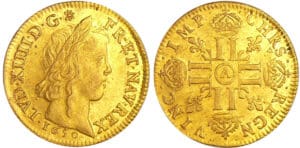 Louis XIV (1643-1715) - Louis d’or à la mèche longue -  1650 A (Paris)