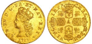 Louis XV (1715-1774) - ½ louis d’or de Noailles - 1717 A (Paris) 2ème sem