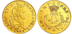Louis XV (1715-1774) - Louis d’or Mirliton aux palmes courtes - 1723 & (Aix)