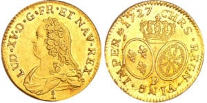 Louis XV (1715-1774) - Louis d’or aux lunettes - 1727 P (Dijon)