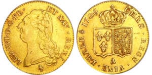 Louis XVI (1774-1792) - Double louis d’or au buste nu - 1786 A (Paris) 1er sem