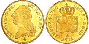 Louis XVI (1774-1792) - Double louis d’or au buste nu - 1790 A (Paris) 1er sem