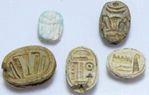 Egypte - Basse époque - Lot de scarabées - 664-332 av. J.-C. (26ème-30ème dynastie)