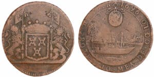 Pays-Bas méridionaux - Jeton - Jean-Jacques de Brouckhoven, intendant du canal, 1696 Bruxelles