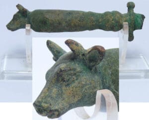 Romain - Moyen orient - Manche de dague en bronze - 100-200 ap. J.-C.