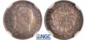 Napoléon III (1852-1870) - 20 centimes tête nue 1860 A (Paris)