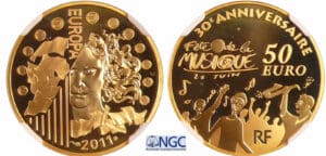 Cinquième république (1959- ) - 50 euro or Fête de la Musique 2011