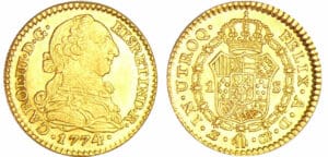 Espagne - Carlos III (1759-1788) - Escudos 1774 S CF (Seville)