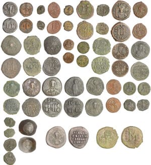 Byzance - Lot de 30 monnaies de bronze