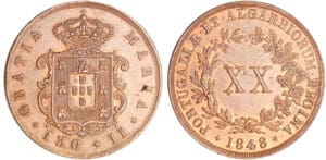Portugal - 20 reis 1848