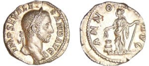 Alexandre Sévère - Denier (226, Rome) - L' Abondance