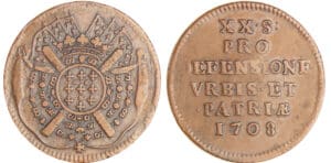 Siège de Lille - 20 sols Boufflers 1708