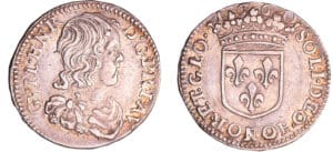 Principauté d'Orange - Guillaume-Henri de Nassau - 1/12 d'écu 1660 (Orange)