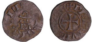 Principauté d'Orange - Raymond III - Petit denier ou Obole au cornet (Orange)