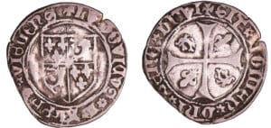 Dauphiné - Louis II - Blanc à l'écu de France et Dauphiné