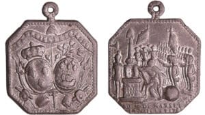 France - Révolution - Médaille populaire pour la cérémonie de la fédération générale du 14 juillet 1790