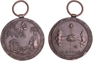 France - Révolution - Médaille pour la cérémonie de la fédération générale du 14 juillet 1790