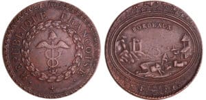 France - Révolution - Médaille pour la République Françoise à Bordeaux, 1795