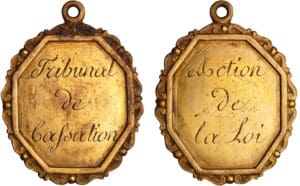 France - Révolution - Insigne le tribunal de cassation