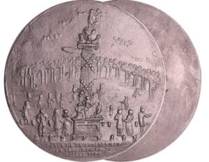 France - Révolution - Médaille uniface, place de la liberté sur le terrain de la Bastille, 1790