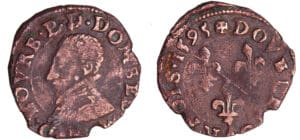Dombes - Henri II de Montpensier - Double tournois 1595 (Trévoux)