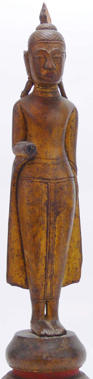 Asie - Thaillande, Lopburi - Boudha en bois doré  - 1880 environ