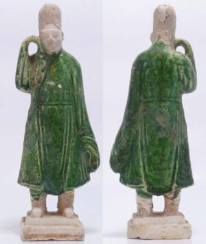 Asie - Chine - Epoque Ming - Serviteur en terre cuite - 1368 / 1644 