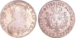 Louis XVI (1774-1792) - Ecu aux branches d’olivier - 1784 L Bayonne)