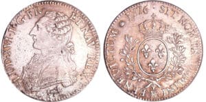 Louis XVI (1774-1792) - Ecu aux branches d’olivier - 1776 K (Bordeaux)