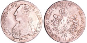 Louis XVI (1774-1792) - Ecu aux branches d’olivier - 1781 Q (Perpignan)
