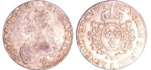 Louis XVI (1774-1792) - Ecu aux branches d’olivier - 1783 L (Bayonne)