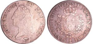Louis XV (1715-1774) - Ecu à la vieille tête - 1773 L (Bayonne)