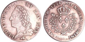Louis XV (1715-1774) - Ecu à la vieille tête - 1774 D (Lyon)